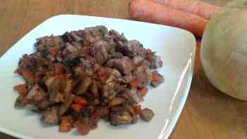 Chicken with wine and bacon