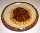 Taco meat with Spaghetti Sauce